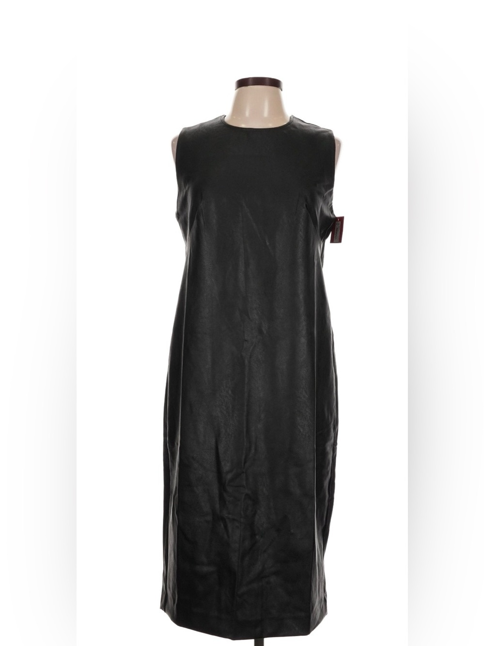 NWT SPANX Leather-Like Combo Fitted Dress - Luxe Black - large - Picture 5 of 10